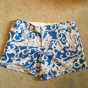 Lilly Pulitzer alligator shorts