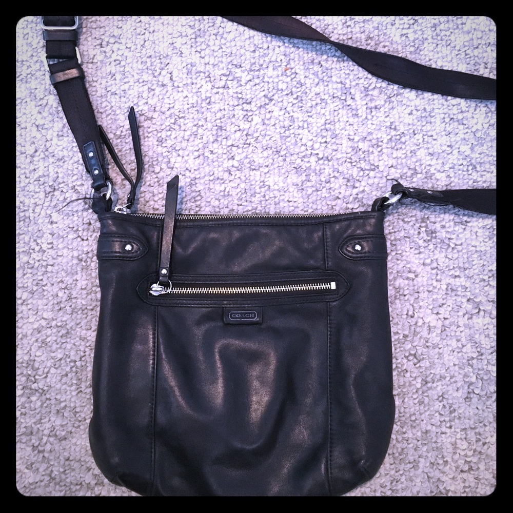 Coach purse black leather