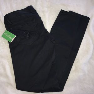 Lilly Pulitzer Black Worth Skinny Pants, NWT, 4