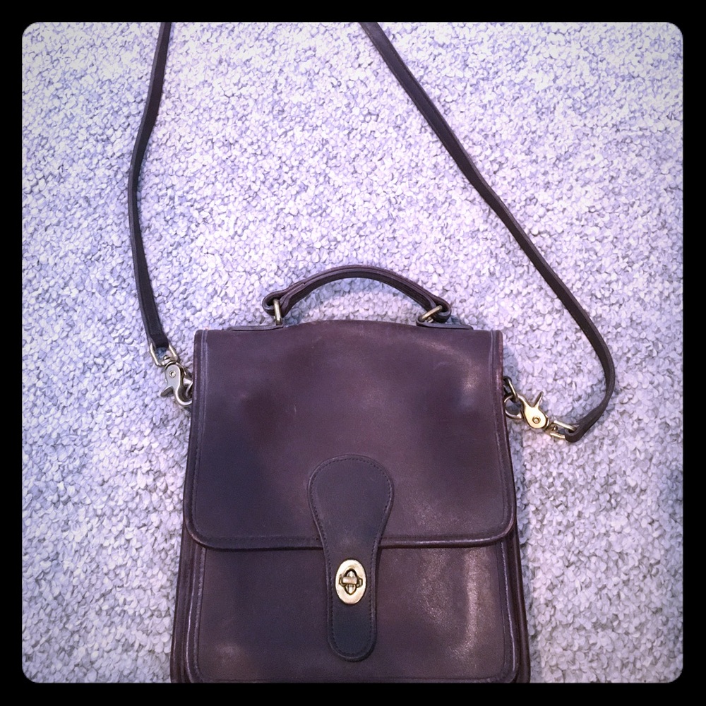 Coach brown leather purse