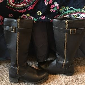 TALL BLACK RIDING BOOTS