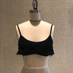 Black Swim Top