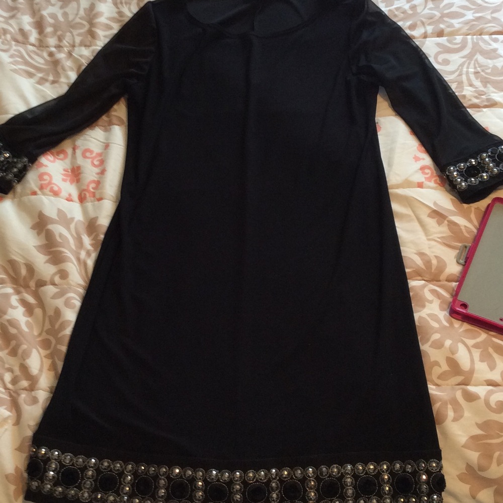 Black dress with gems