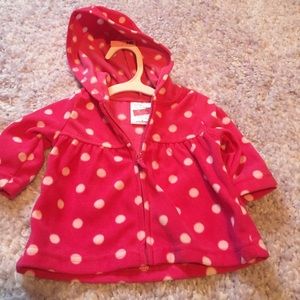 newborn fleece  zip up sweatshirt