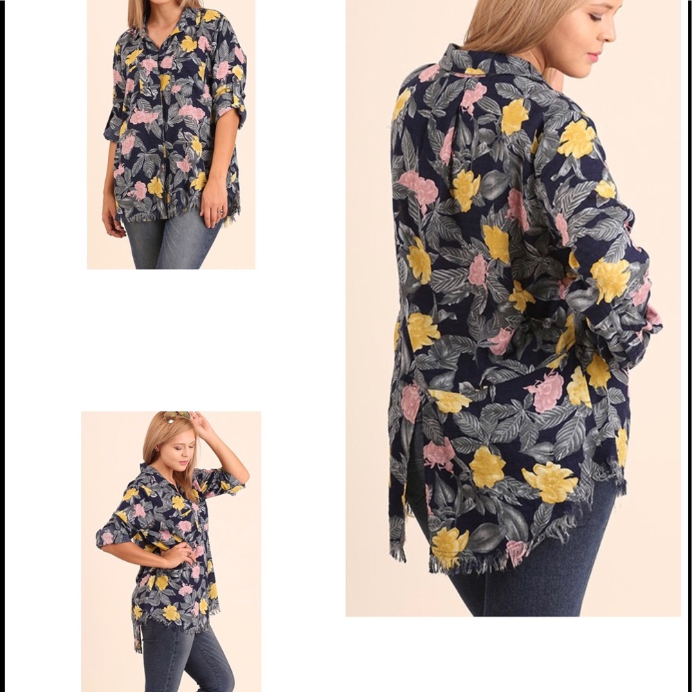 PLUSJackie Navy Everywhere Top - Picture 2 of 4