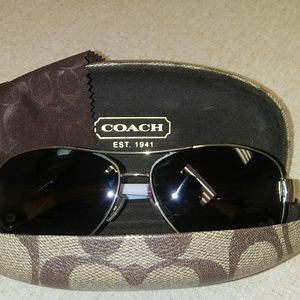 Authentic Coach Aviator Sunglasses