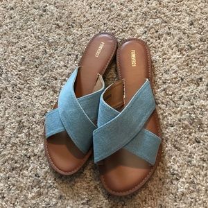 Denim Sandals