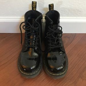 Kids Patent Leather Dr. Martens, size 12