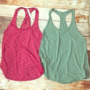 2 lululemon 105 singlets size 8