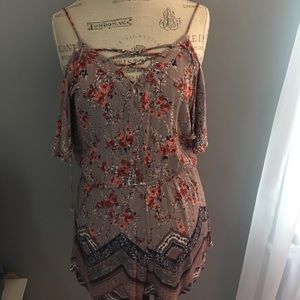 Off the shoulder romper!!