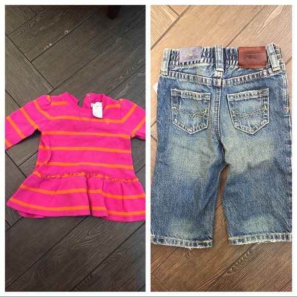 Ralph Lauren 2-piece Bundle-blue jeans NWT, shirt - Picture 1 of 5