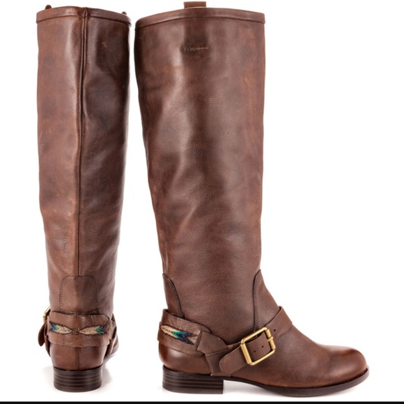 Lucky Brand Shoes - ⚪ Lucky Brand May Brown Winter Haze Riding Boots
