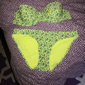 aerie floral bikini