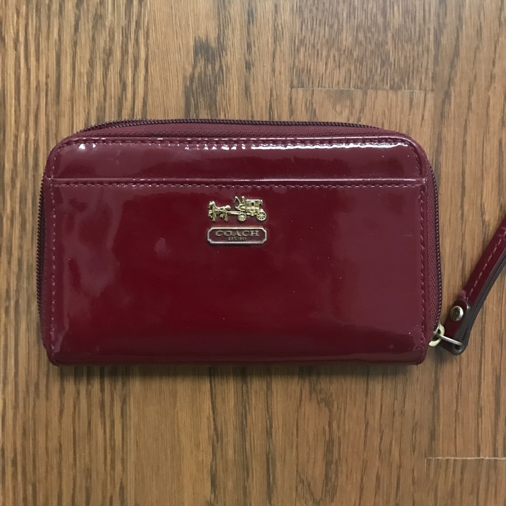 Coach leather Wallet  wristlet