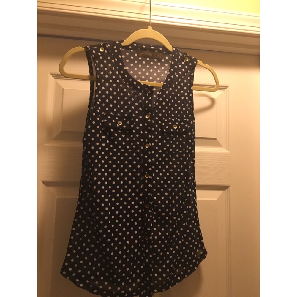 The Limited-Polka Dot Dressy Tank