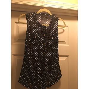 The Limited-Polka Dot Dressy Tank