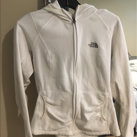 The North Face Tops - White North Face Zip-up