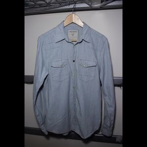 Guess Denim Baby Blue Shirt