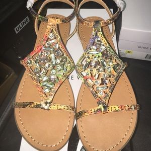 Nine West Tan Sandals