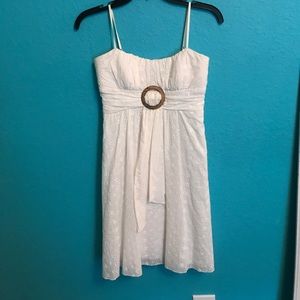 Flowy white summer dress