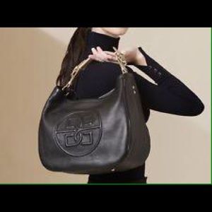 🌺Authentic Bolvaint Paris René Noir Motif Handbag