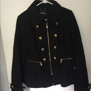 Black peacoat from Express