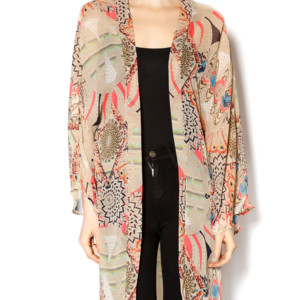 Honey Punch Feather Kimono