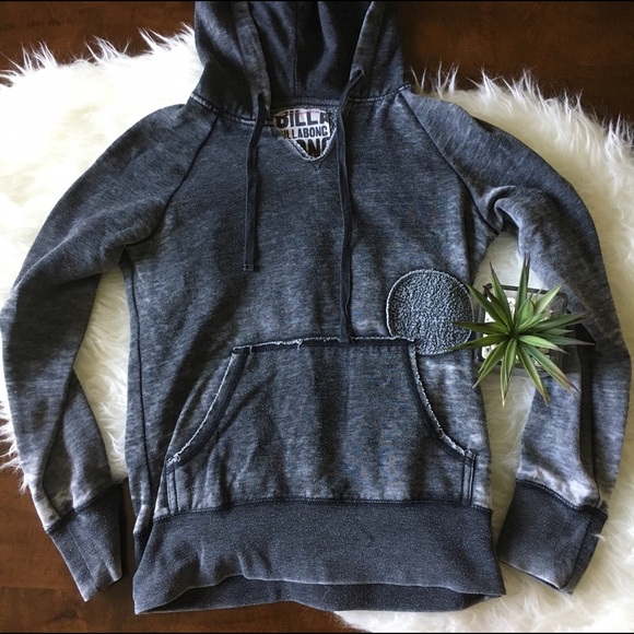Tops - Billabong Distressed Gray Hoodie
