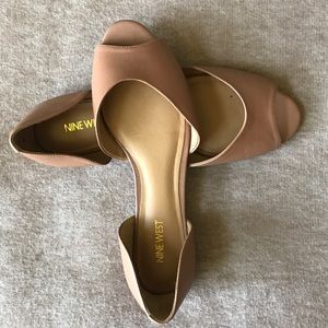 Nine West Nude Flats