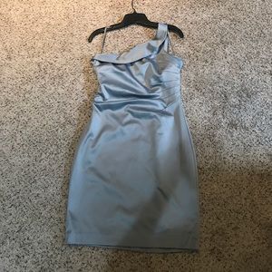 Silver cocktail dress