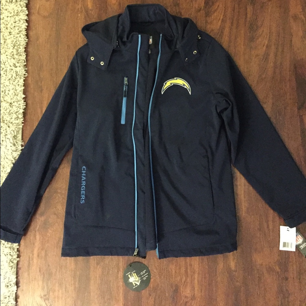 NFL Chargers  New Rain Jacket.