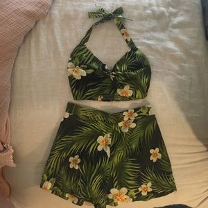 Reformation 2 piece Tropical Set
