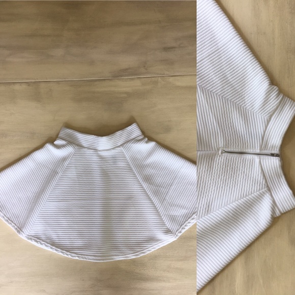 White Cotton Circle Skirt H&M - Picture 1 of 4
