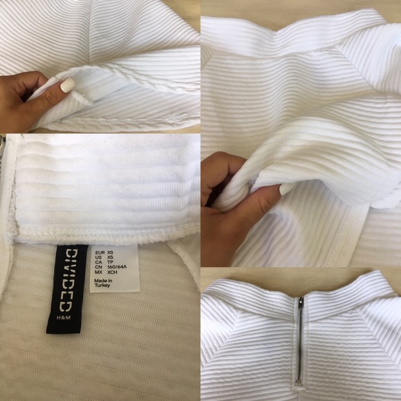 White Cotton Circle Skirt H&M - Picture 2 of 4