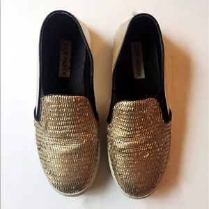 Steve Madden Gold  Buhba Slip On Sneakers