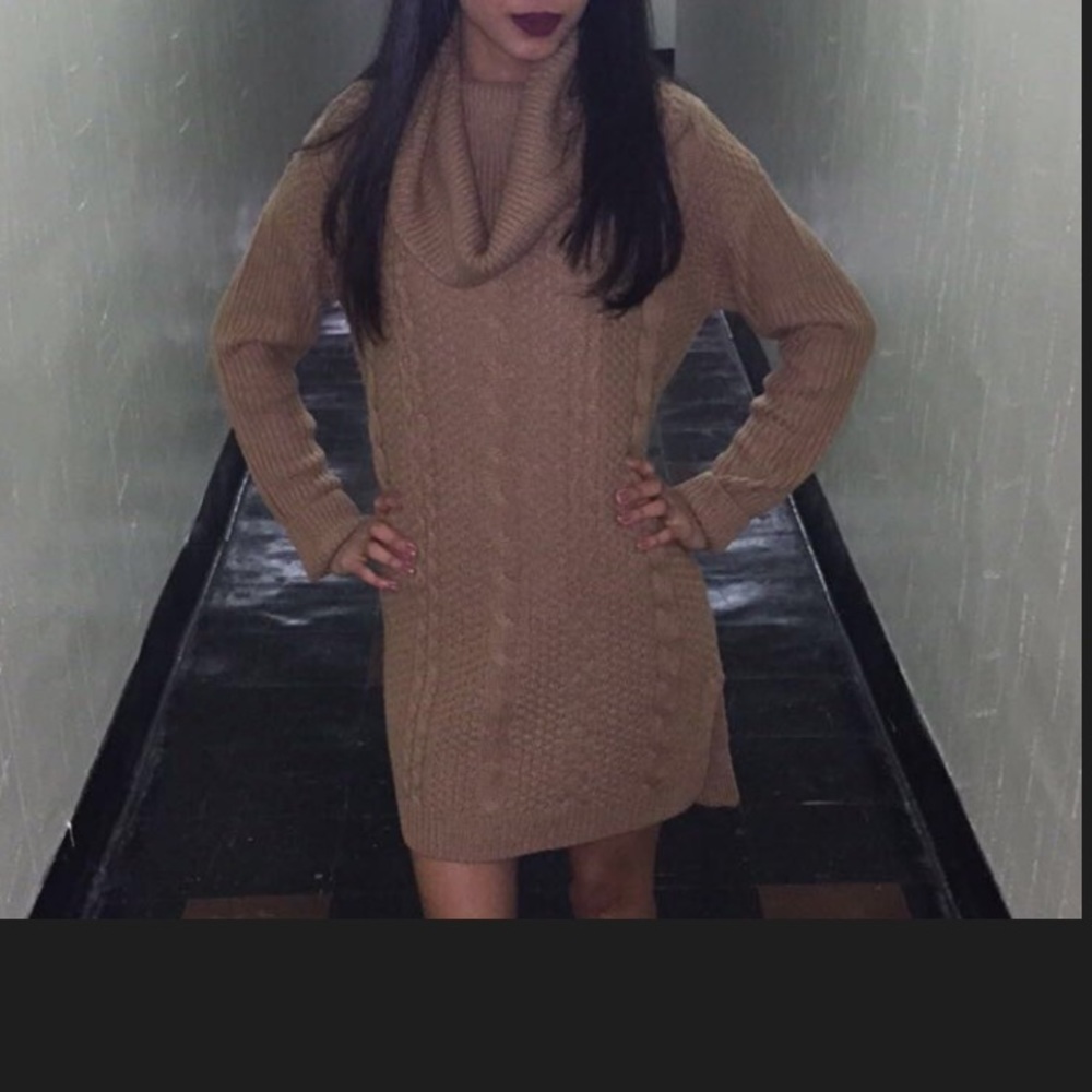 Long sweater dress