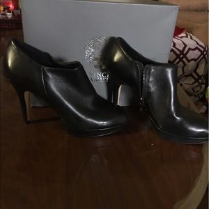 Black booties from Vince Camuto