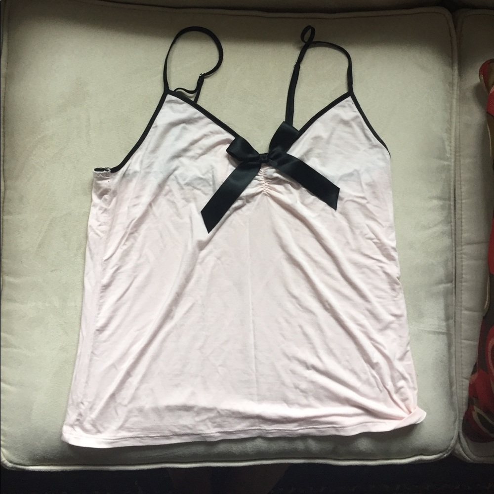Pink and Black Victoria's Secret Sleep Tank