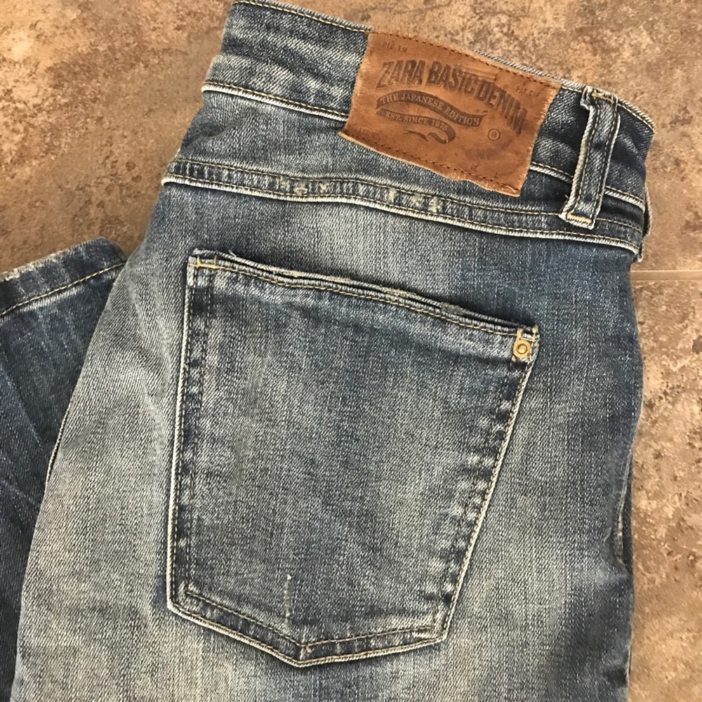 Zara Jeans Basic Japanese Denim, size 6