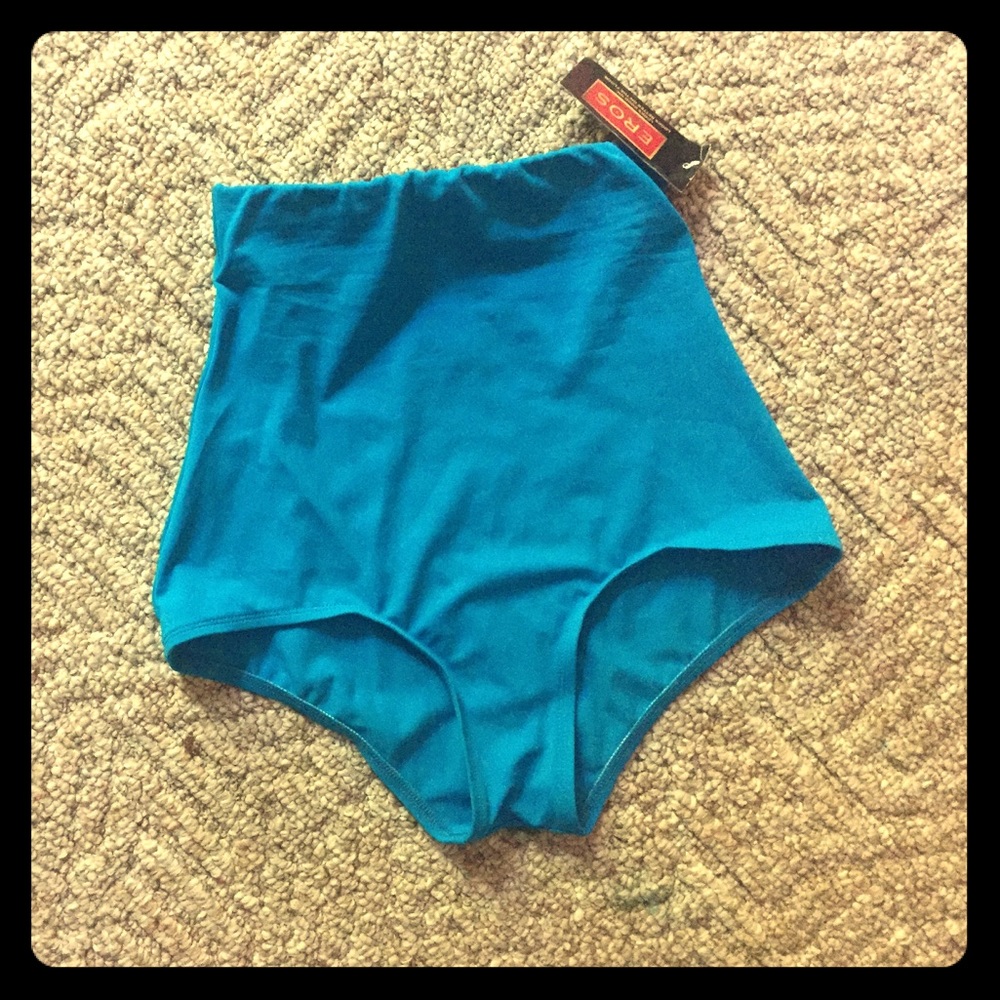 Electric blue high waisted swimsuitbottom/lingerie