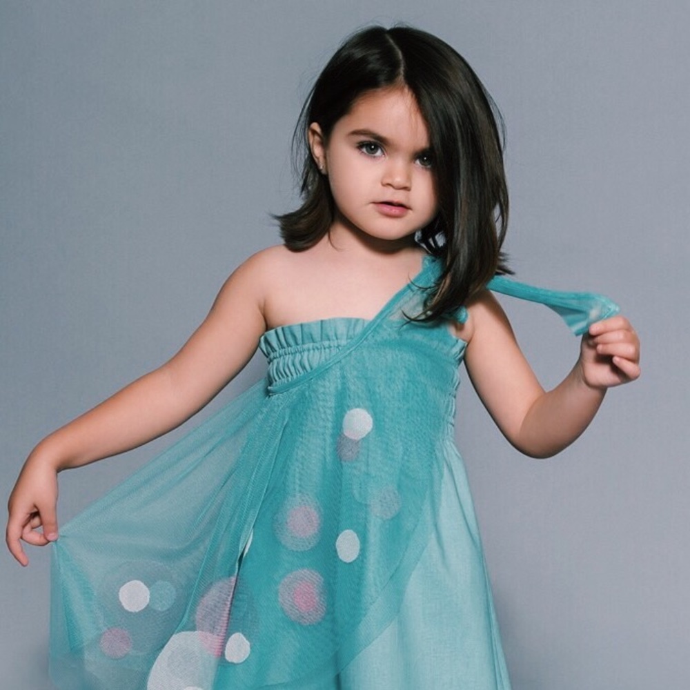 Mantle Dress in Teal