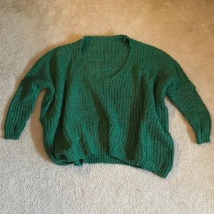 Oversized knit sweater