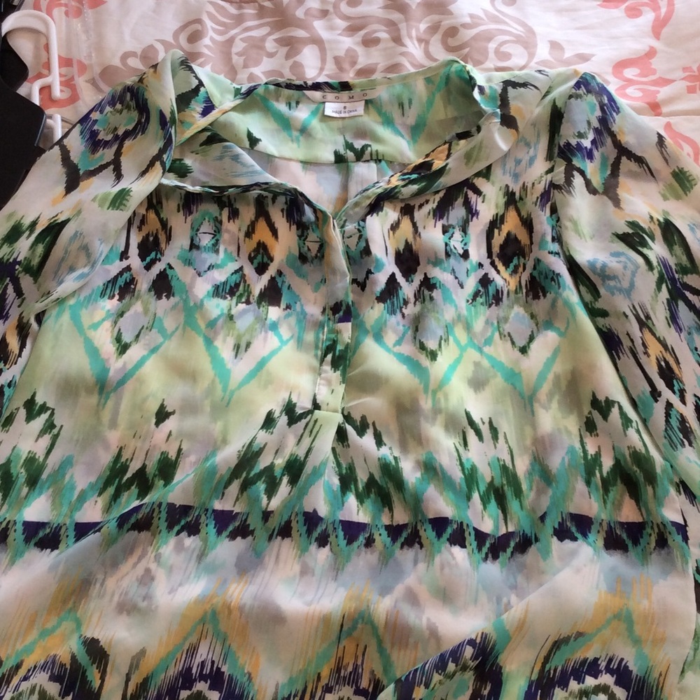 Peacock inspired blouse