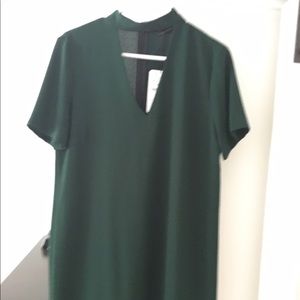 Hunter green cocktail dress