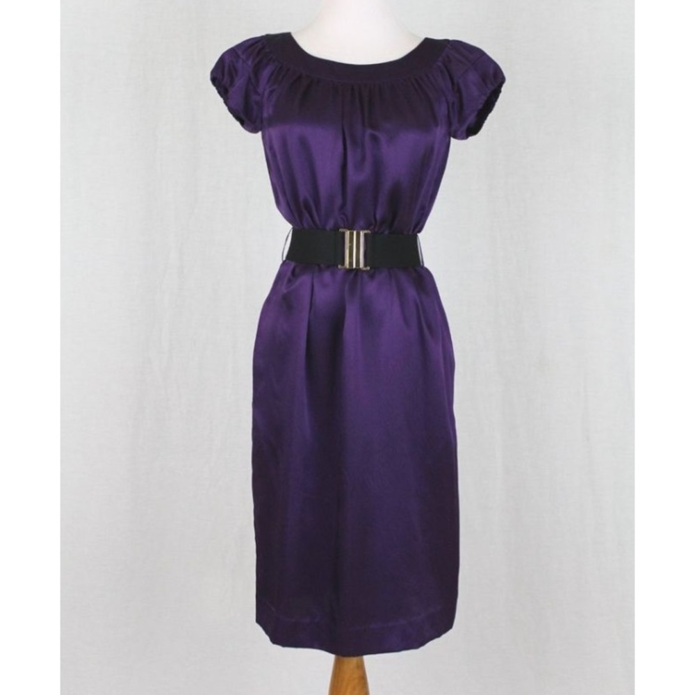 Banana Republic 100% Silk dress Emerald green