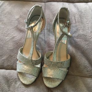 Michael Kors silver heels