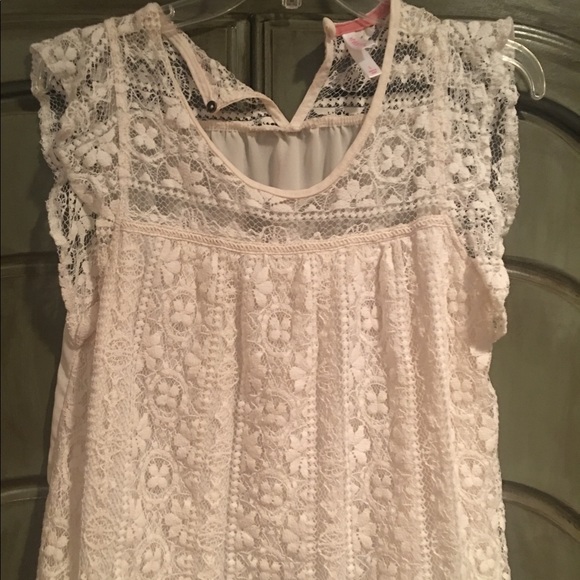 Lace Blouse cream color - Picture 1 of 4