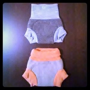 Set 2 Wool Diaper Covers Handmade Newborn-3 month