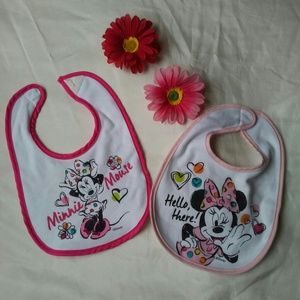 Baby Girls Minnie Mouse Disney Baby Bibs