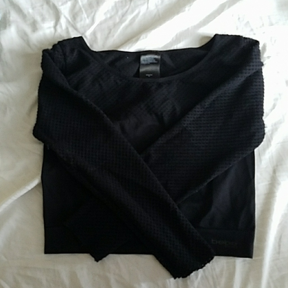 Black crop top from bebe